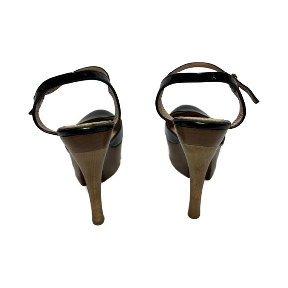 GUCCI Sz 39  Black Patent Leather Stiletto Heels - Picture 3 of 9